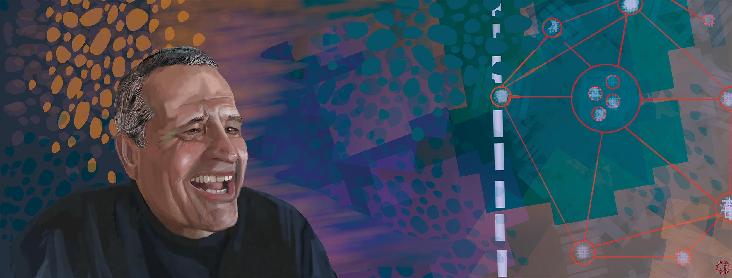 Digital Portrait Painting of KIM BILDERBACK by Jonathan Goldman