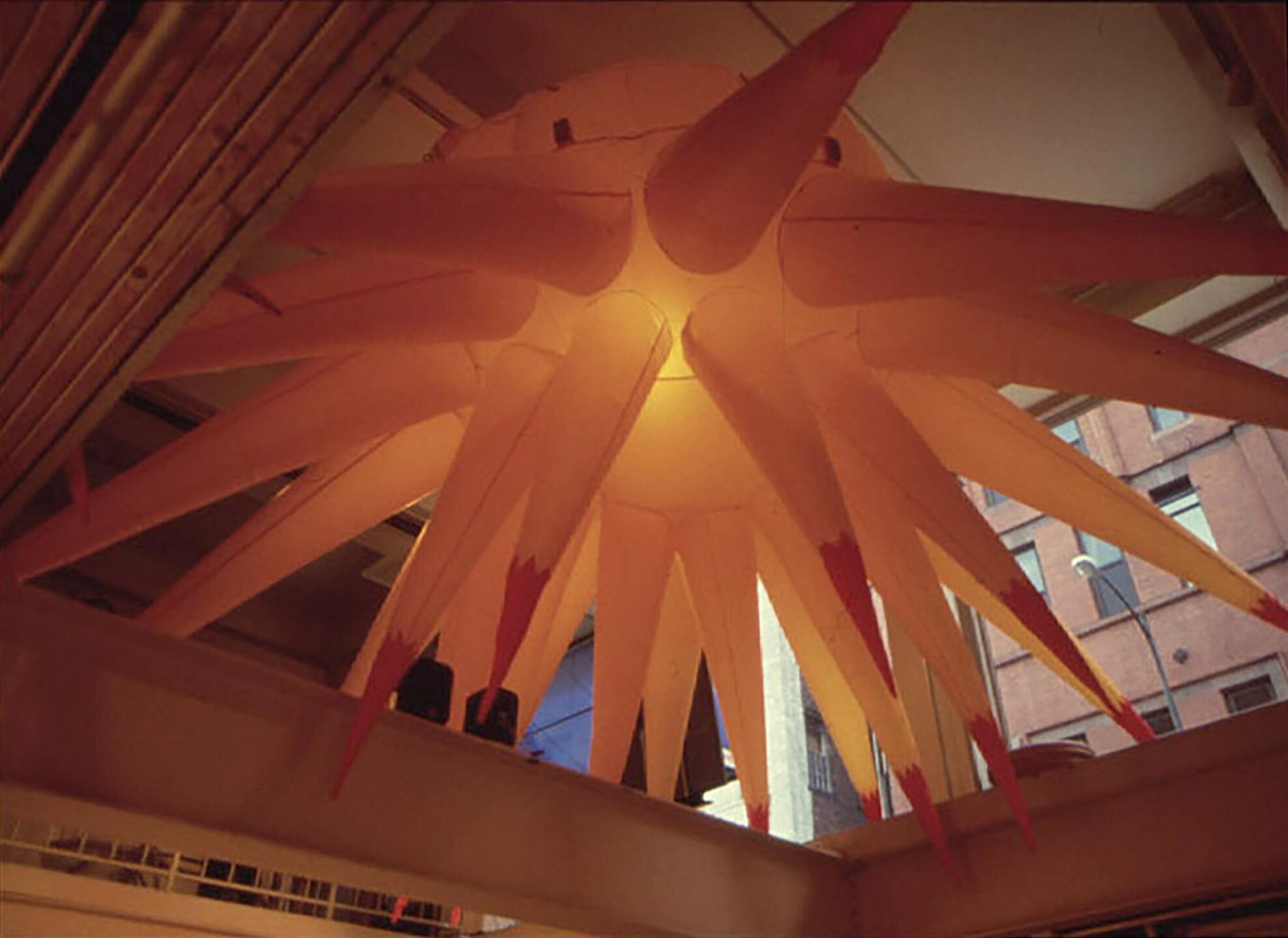 In a Lamprey's Mouth - inflatable sculpture by Jonathan Goldman