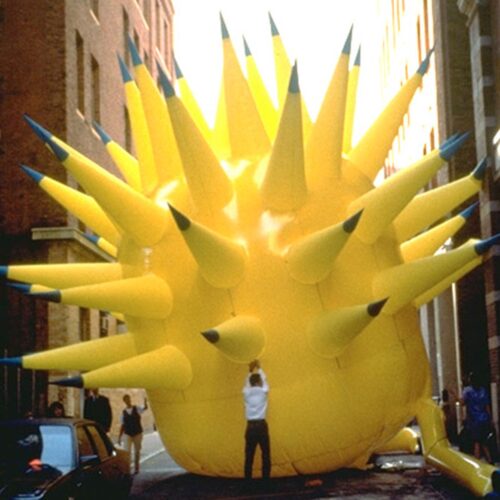 Inflatable sculpture by Jonathan Goldman
